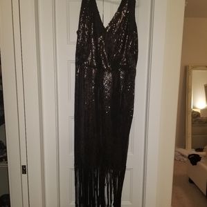 Eloquii Black Sequin Dress